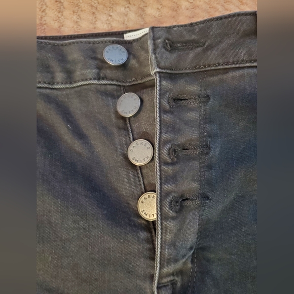 PARKER SMITH size 30 black button up skinny jeans - Picture 2 of 9